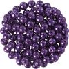 Perles en verre cirées , Ø 4 mm, 100 pc. Violet