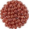 Perles en verre cirées, 100 pc., Ø 4 mm Orange foncé