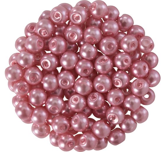 Perles en verre cirées, 100 pc., Ø 4 mm