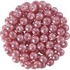 Perles en verre cirées, 100 pc., Ø 4 mm Rose