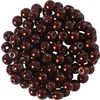 Perles en verre cirées, 100 pc., Ø 4 mm Brun chocolat