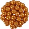 Perles de cire de verre, Ø 6 mm, 55 pièces Orange clair