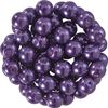 Perles de cire de verre, Ø 6 mm, 55 pièces Violet