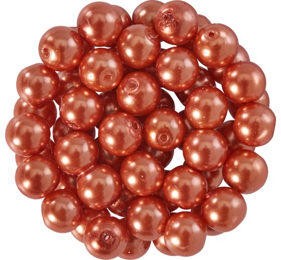 Perles de cire de verre, Ø 6 mm, 55 pièces