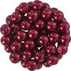 Perles de cire de verre, Ø 6 mm, 55 pièces Rouge foncé