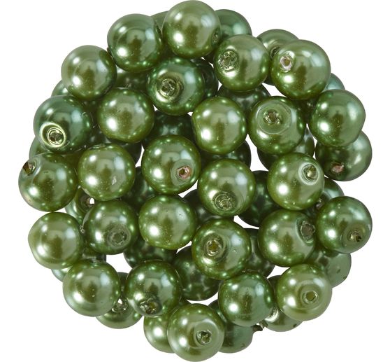 Perles de cire de verre, Ø 6 mm, 55 pièces
