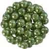 Perles de cire de verre, Ø 6 mm, 55 pièces Vert foncé