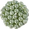 Perles de cire de verre, Ø 6 mm, 55 pièces