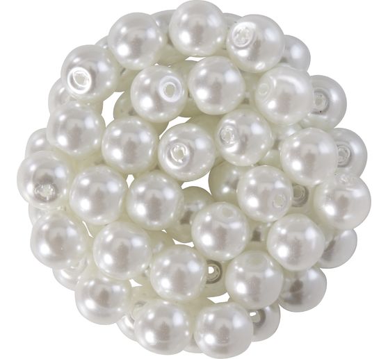 Perles de cire de verre, Ø 6 mm, 55 pièces