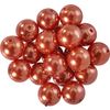 Perles de cire de verre, Ø 10 mm, 20 pièces Orange foncé