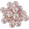 Perles de cire de verre, Ø 10 mm, 20 pièces Rose clair