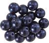 Perles en verre cirées, Ø 10 mm, 20 pièces