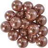 Perles en verre cirées, Ø 10 mm, 20 pc. Brun clair