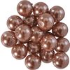 Perles de cire de verre, Ø 10 mm, 20 pièces Brun clair