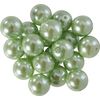 Perles de cire de verre, Ø 10 mm, 20 pièces Vert clair