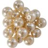 Perles en verre cirées, Ø 10 mm, 20 pc. Blanc perle
