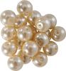 Perles en verre cirées, Ø 10 mm, 20 pièces