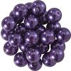 Perles de cire de verre Ø 8 mm, 25 pièces Violet