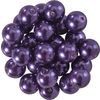 Perles de cire de verre, Ø 8mm, 25pcs, jaune doré (orange clair) Violet