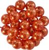 Perles de cire de verre, Ø 8mm, 25pcs, jaune doré (orange clair)