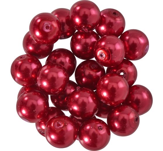 Perles de cire de verre, Ø 8mm, 25pcs, jaune doré (orange clair)