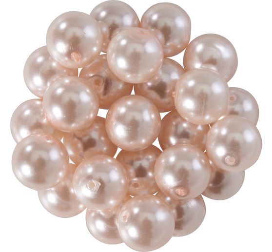 Perles de cire de verre, Ø 8mm, 25pcs, jaune doré (orange clair)