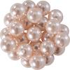 Perles de cire de verre, Ø 8mm, 25pcs, jaune doré (orange clair)