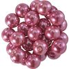 Perles de cire de verre, Ø 8mm, 25pcs, jaune doré (orange clair) Rose