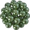 Perles de cire de verre, Ø 8mm, 25pcs, jaune doré (orange clair)