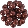 Perles de cire de verre, Ø 8mm, 25pcs, jaune doré (orange clair) Brun chocolat