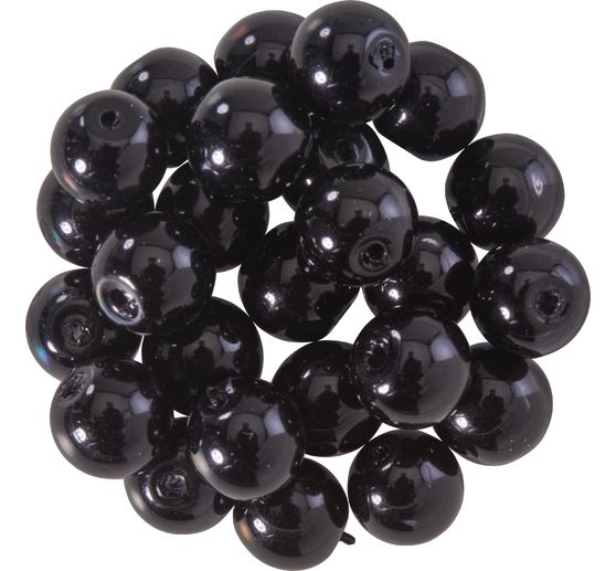 Perles de cire de verre, Ø 8mm, 25pcs, jaune doré (orange clair)