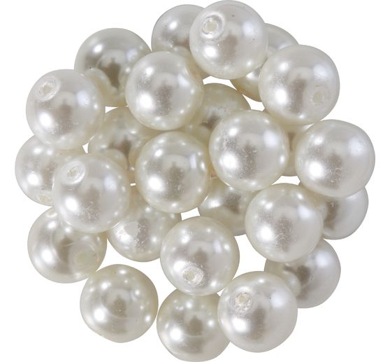 Perles de cire de verre, Ø 8mm, 25pcs, jaune doré (orange clair)