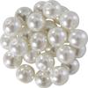 Perles de cire de verre, Ø 8mm, 25pcs, jaune doré (orange clair)