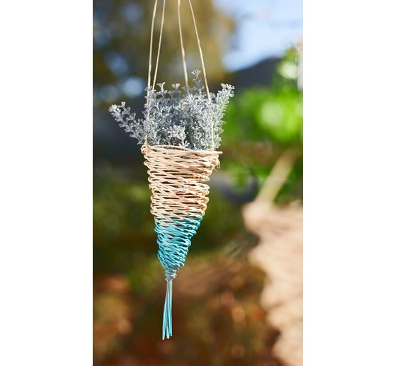 Moelle ronde de rotin VBS, ruban bleu, Ø 3 mm