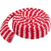 Manchon tricot bicolore, l 2,2 cm x L 100 cm Rouge/Blanc