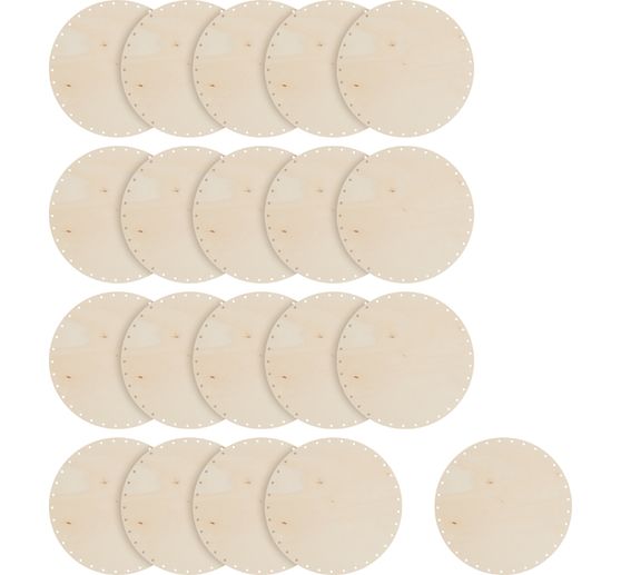 Fonds pour ouvrage en rotin VBS &laquo; Rond &raquo;, 20 pc.