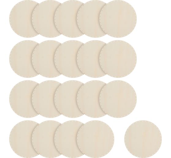 Fonds pour ouvrage en rotin VBS &laquo; Rond &raquo;, 20 pc.