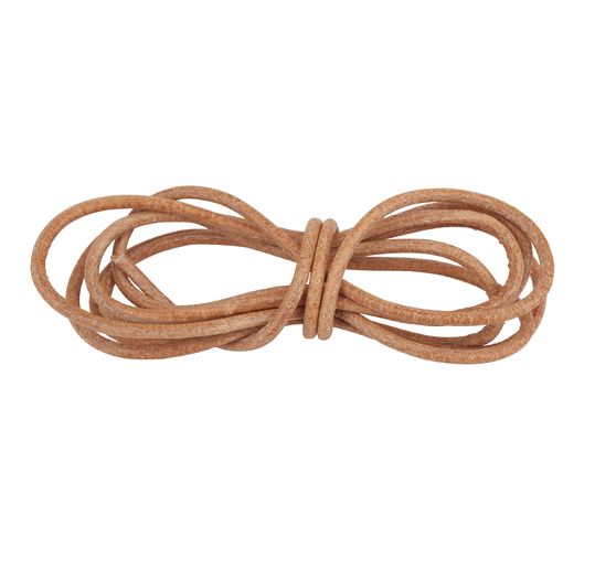 Bracelet en cuir rond, Ø 1 mm