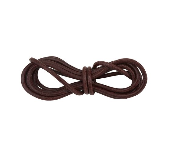 Bracelet en cuir rond, Ø 1 mm