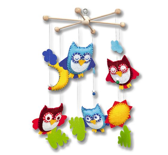Mobilé handicraft set "Owls"