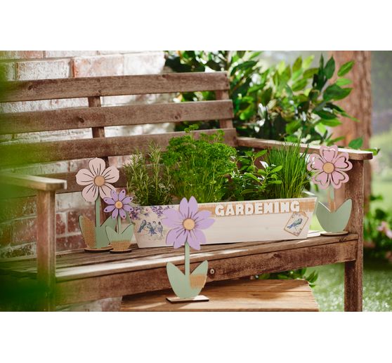 Fleurs en bois VBS, 2 pc.