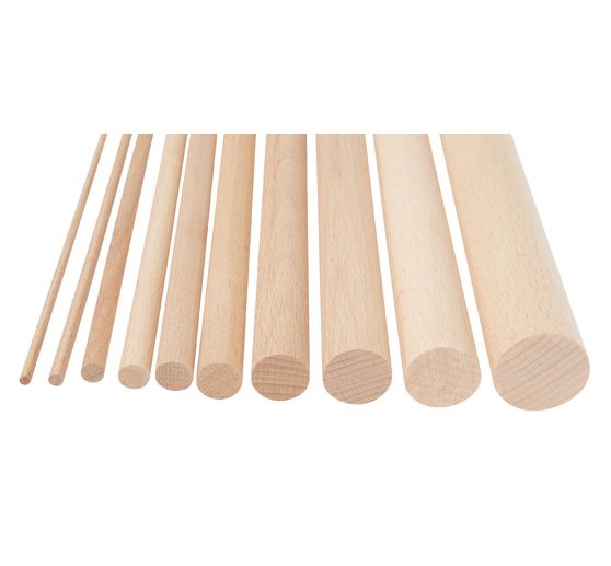 Baguette ronde en hêtre