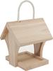 VBS Mangeoire pour oiseaux en bois, env. H 15x l 17x P 14,5 cm