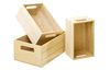 VBS Caisses en bois, lot de 3