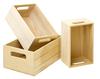 VBS Caisses en bois, lot de 3