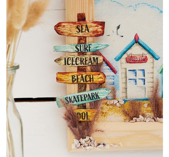 Cadre photo en bois VBS « Rectangle »