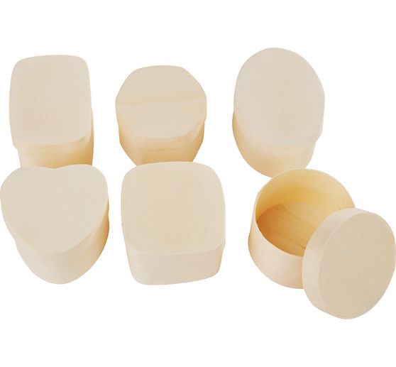 Boîtes en aggloméré VBS « Formes », set de 6