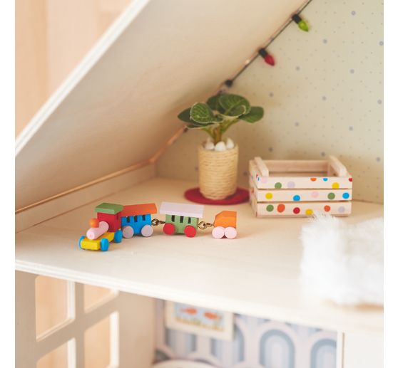 VBS Miniature Wooden Fruit Staircase, 2 pieces