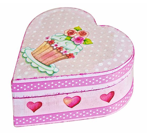 Coffret en bois VBS « Cœur »