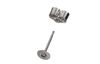 Clous d'oreilles en acier inoxydable avec disque 6 mm, 10 pc.